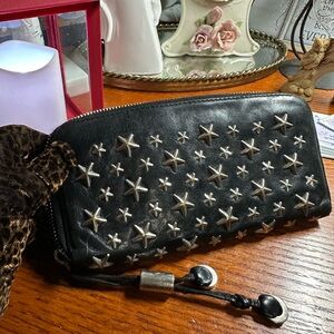 Jimmy Choo Black Leather Wallet